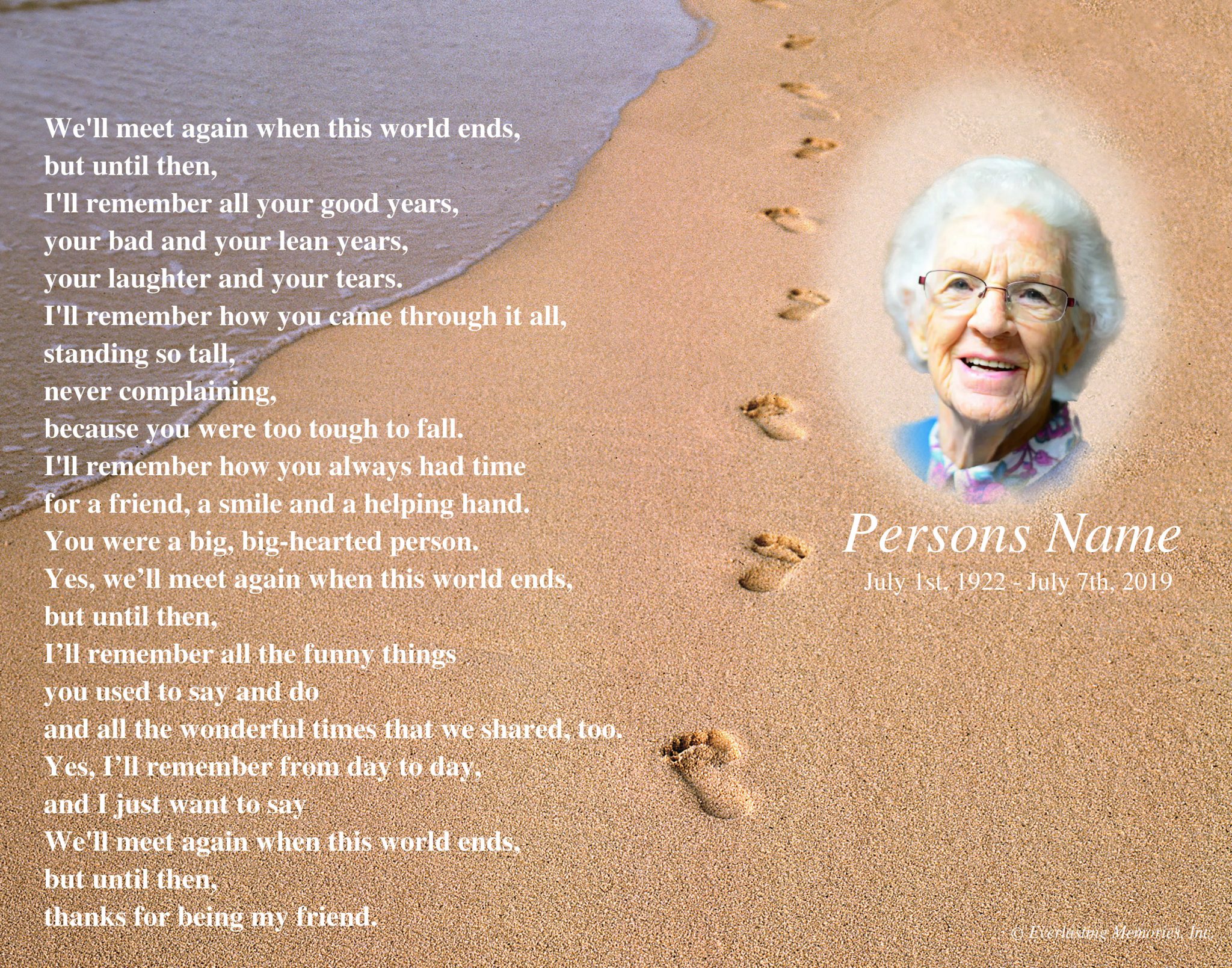 Memorial Tribute Photos | Memorial Photos For you